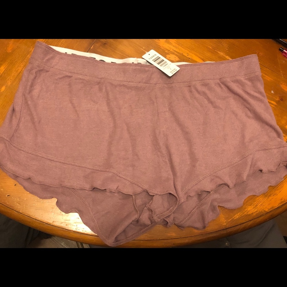 Torrid Ruffle sleep shorts